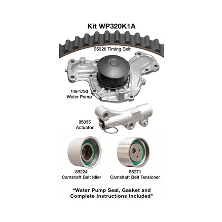 Dayco 01-06 Mitsubishi 3.5/3.8L Water Pump Kit, Wp320K1A WP320K1A